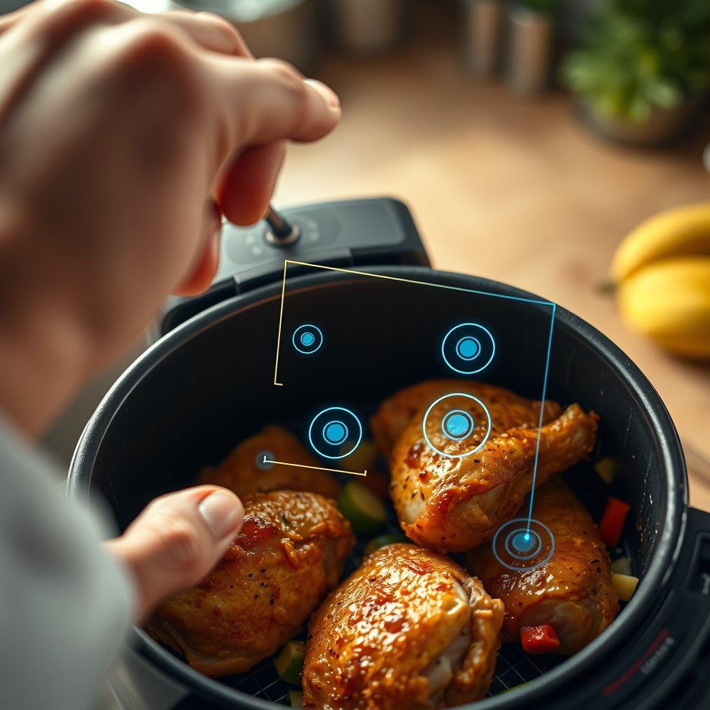 AI air fryer with food recognition - Illustration 2