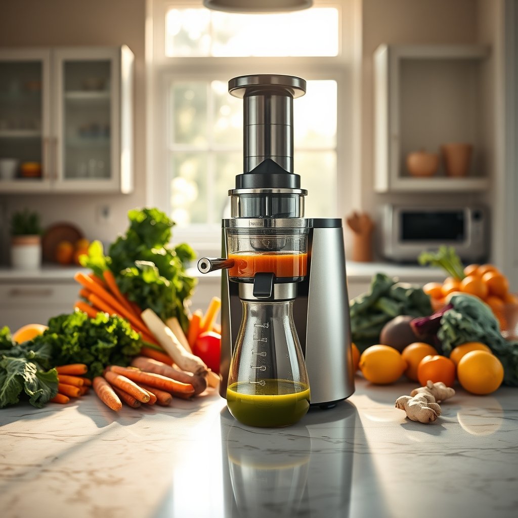 cold press juicer masticating - Illustration 1