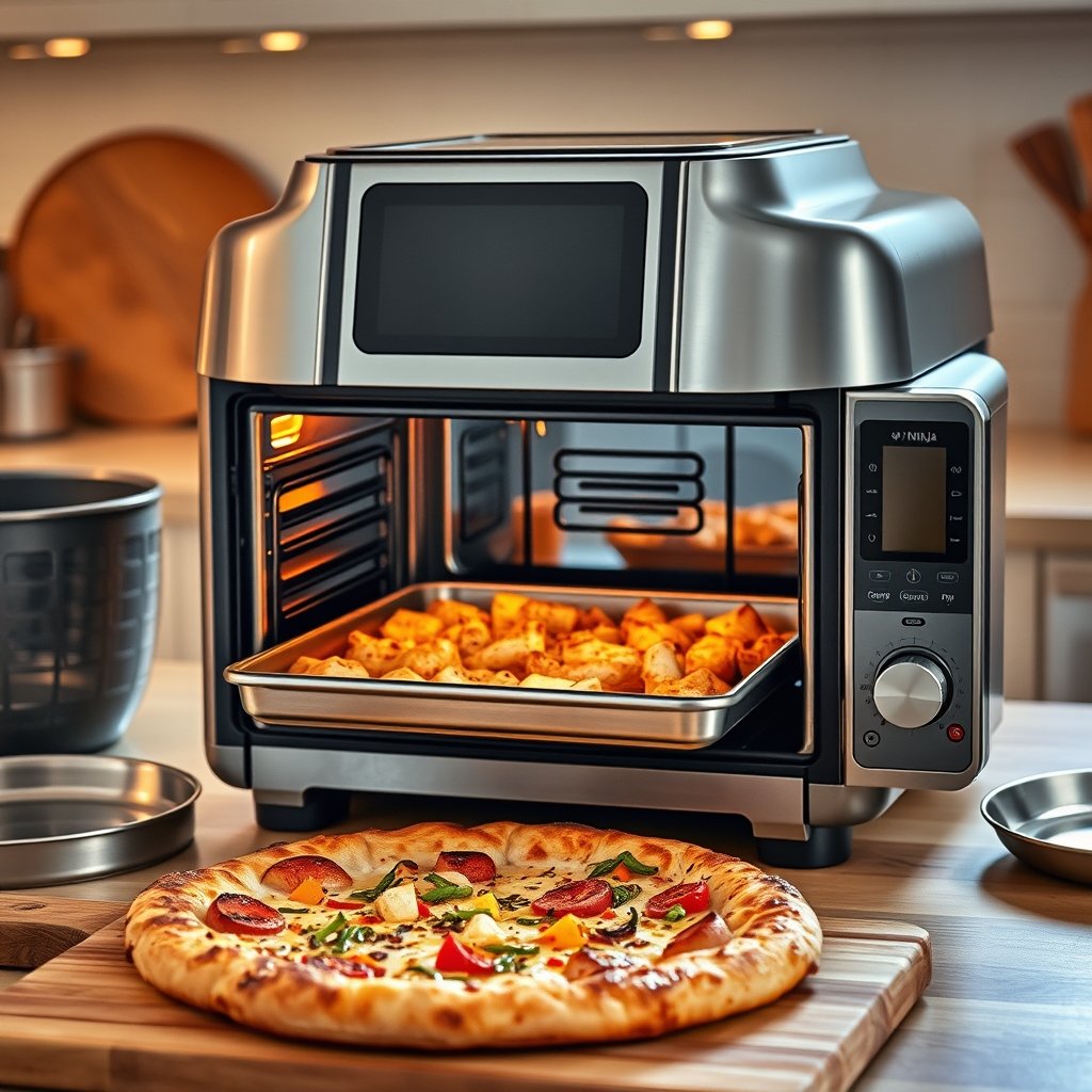 air fryer in action