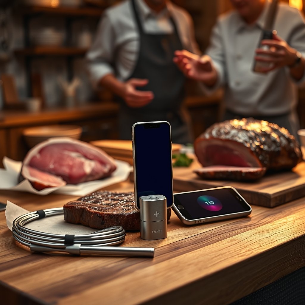 wireless smart meat thermometer - Illustration 1